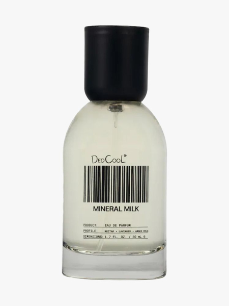 DedCool Mineral Milk in branded component on a light gray background